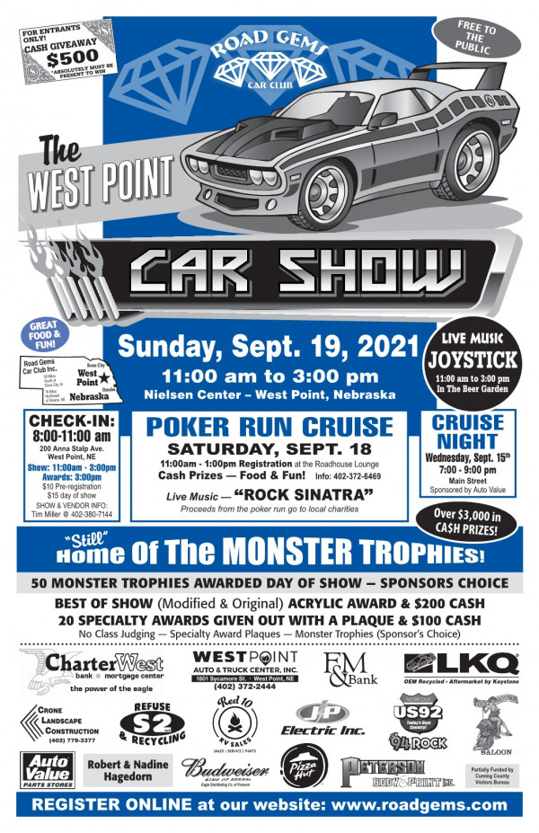The West Point Car Show Road Gems Car Club
